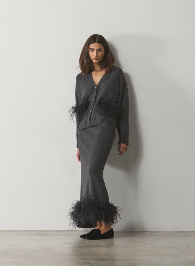 CARDIGAN CON TASCHE BOA