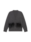 CARDIGAN CON TASCHE BOA