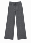 Pantalone Largo in Pura Lana con Coulisse