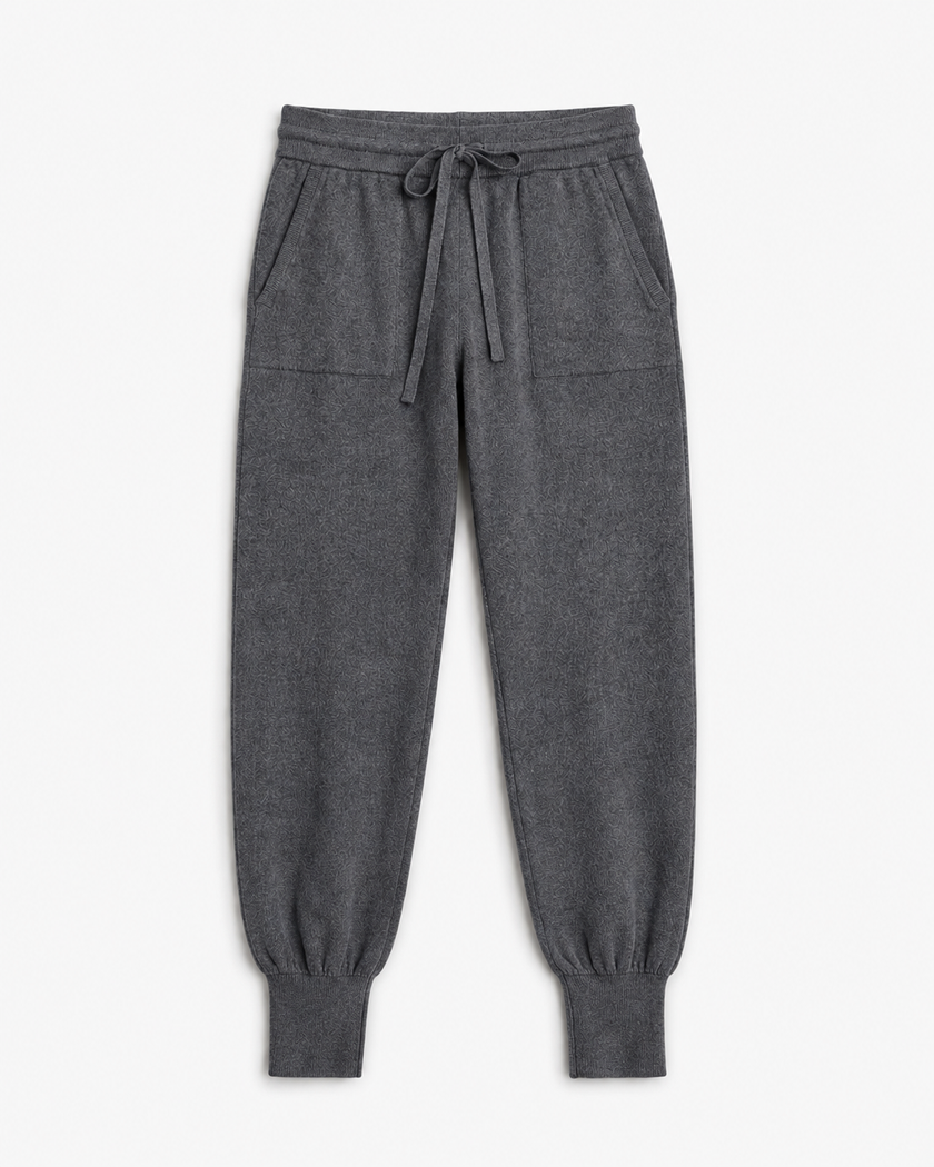 Jogger in Maglia con Tasche
