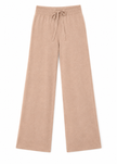 Pantalone Largo in Pura Lana con Coulisse