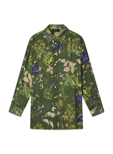 Camicia fluida stampa floreale
