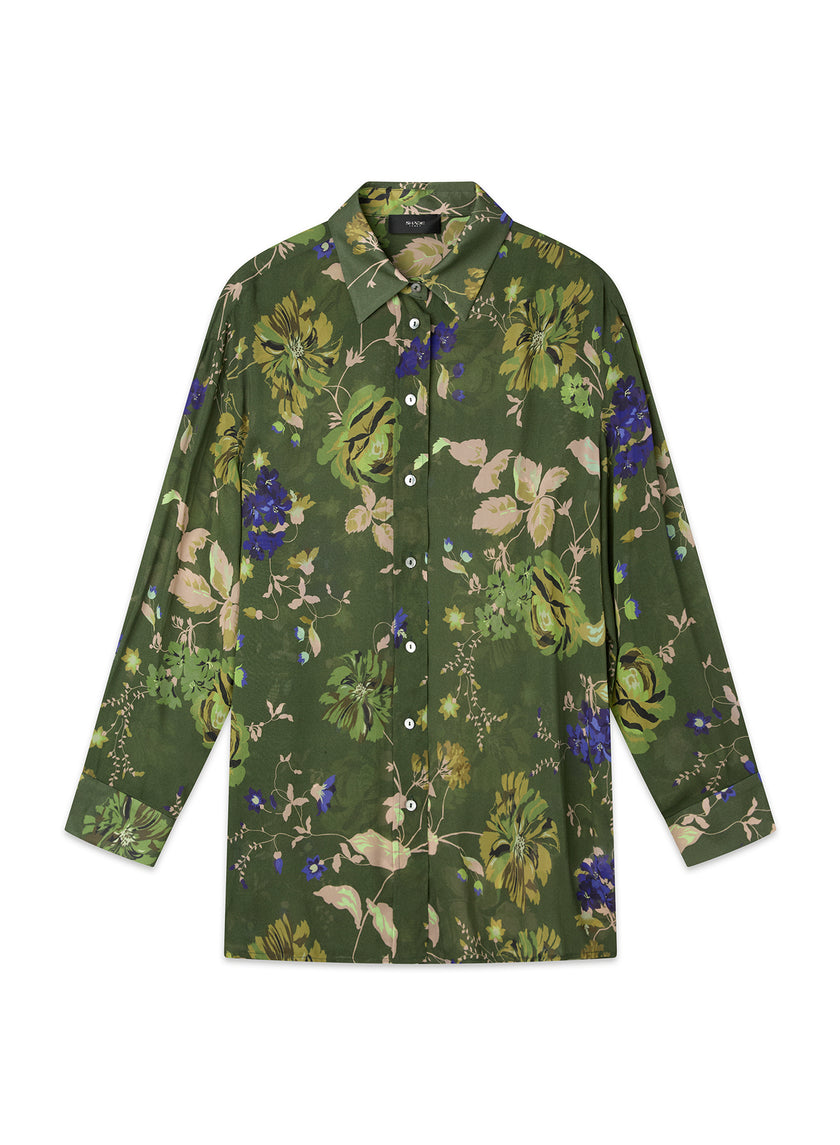 Camicia fluida stampa floreale