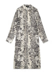 Chemisier in georgette di viscosa stampa animalier