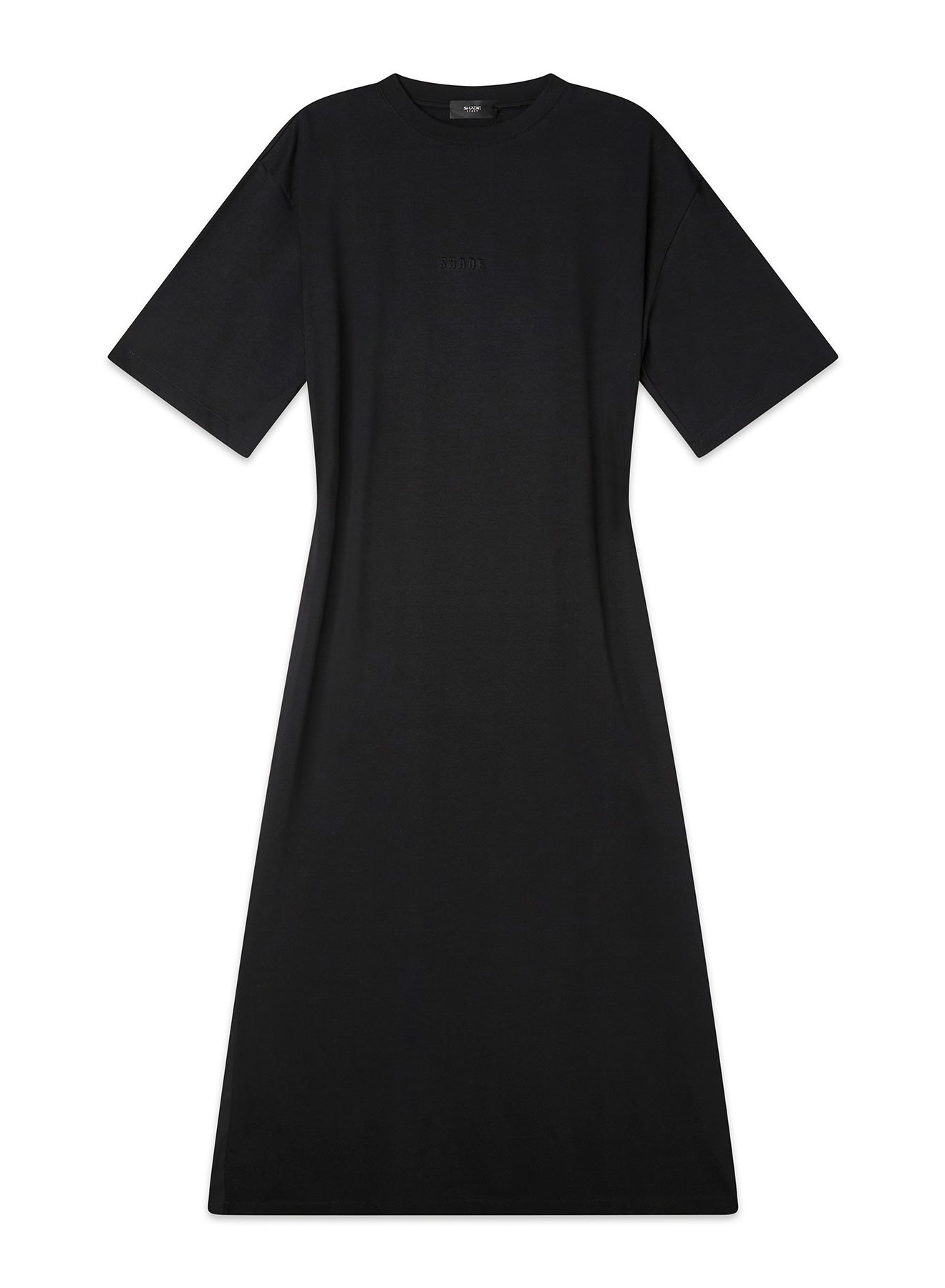 Abito T-shirt Bimateriale in Cotone