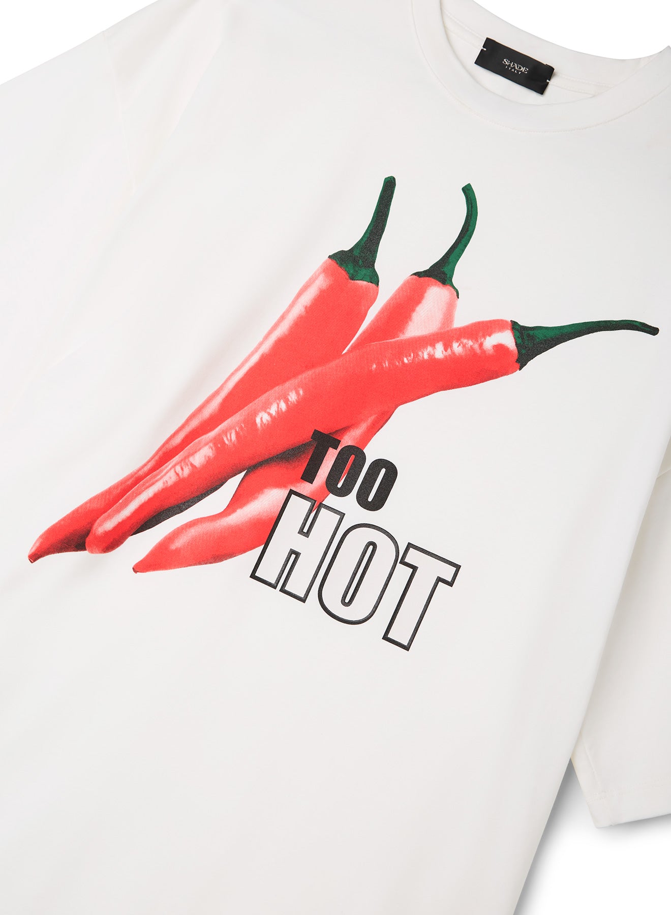 T-Shirt TOO HOT – Chili Print Oversize