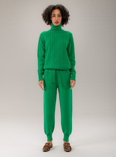 SHADE Italy - Pantalone jogger in maglia con tasche a toppa
