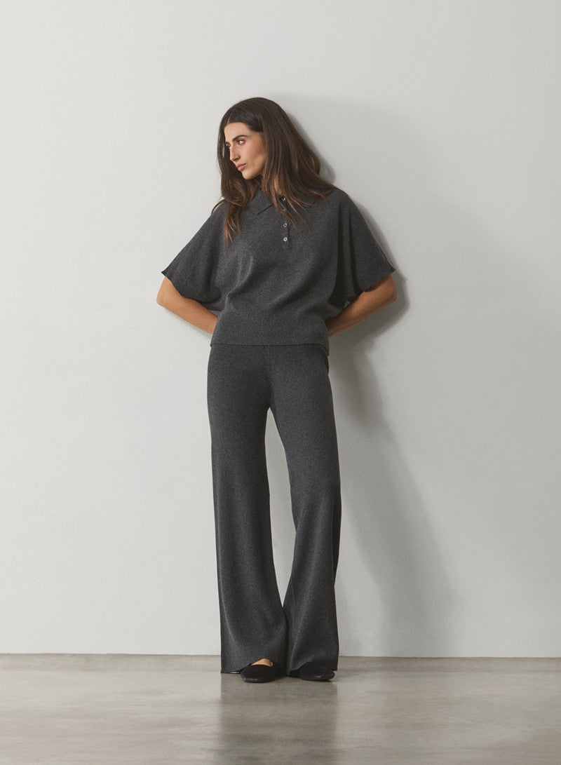 PANTALONE PALAZZO IN MAGLIA