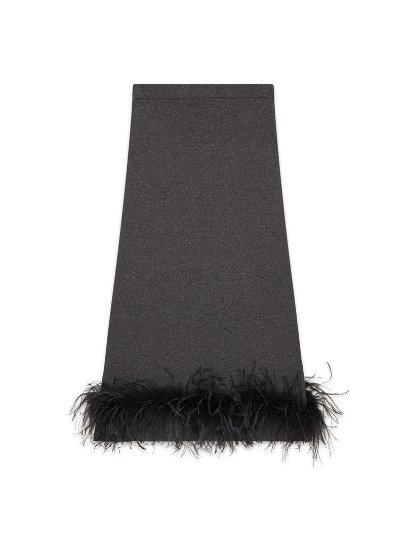 GONNA TRAPEZIO IN MAGLIA BOA