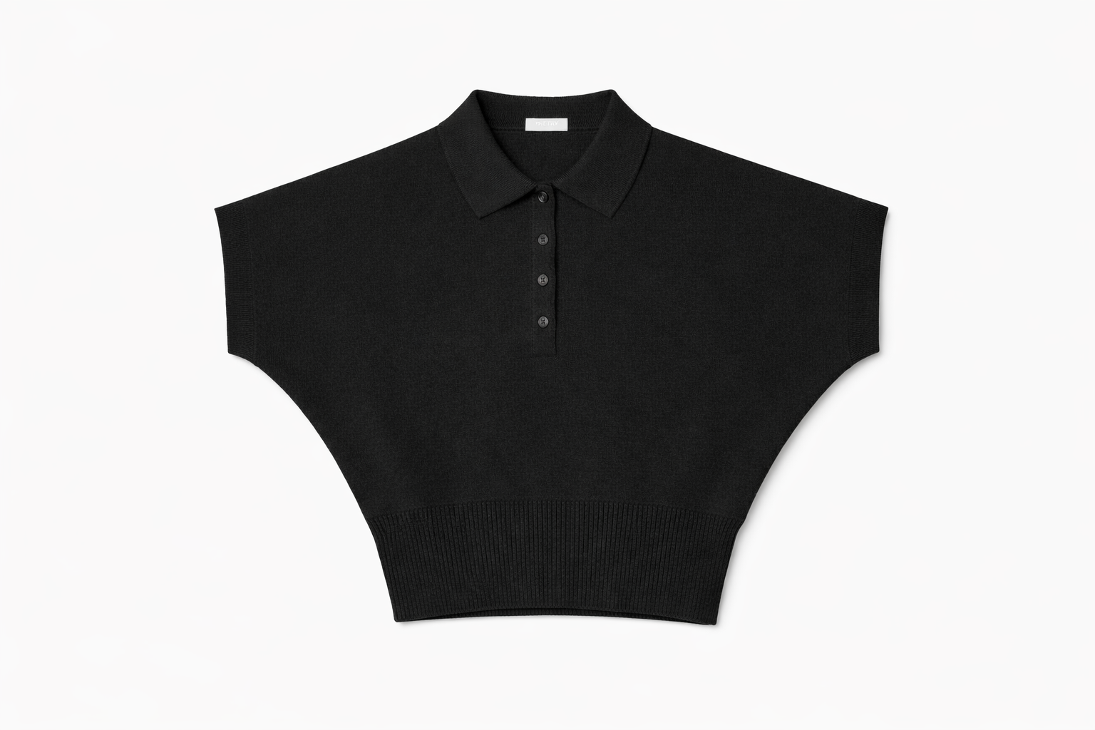 Polo in maglia con manica kimono