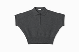 Polo in maglia con manica kimono