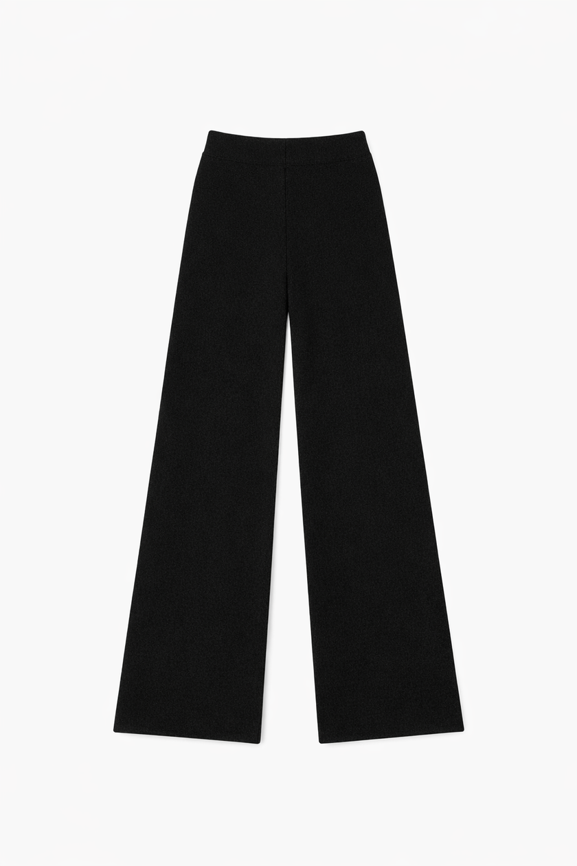 Pantalone palazzo in maglia
