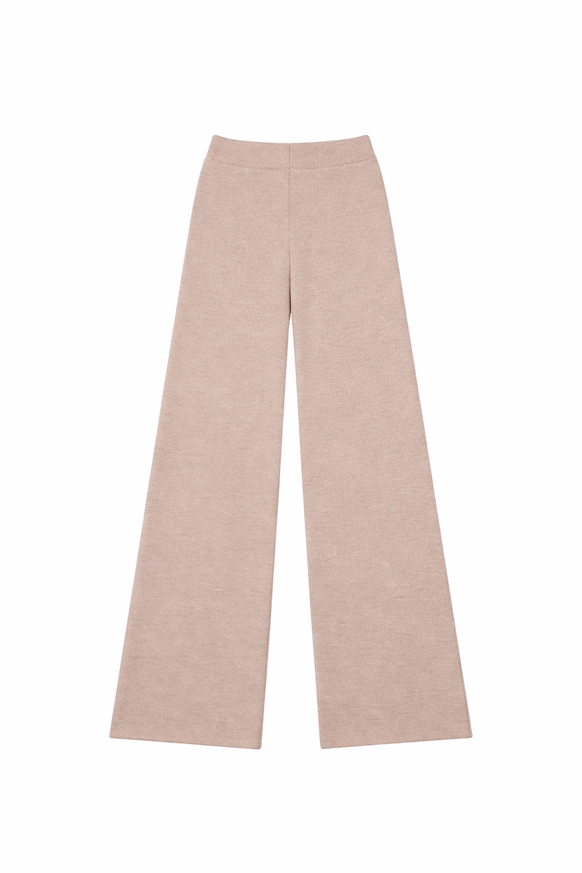 Pantalone palazzo in maglia