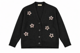 Cardigan in lana e cashmere con applicazioni gioiello