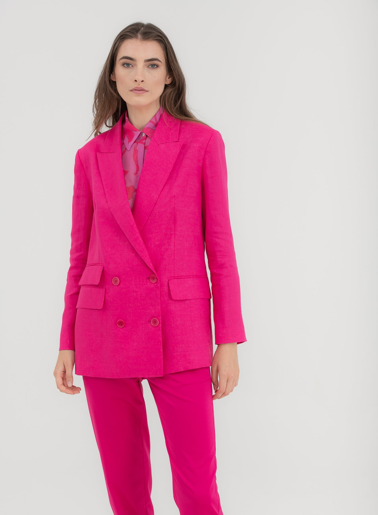 SHADE Italy - Blazer tre pattine in puro lino