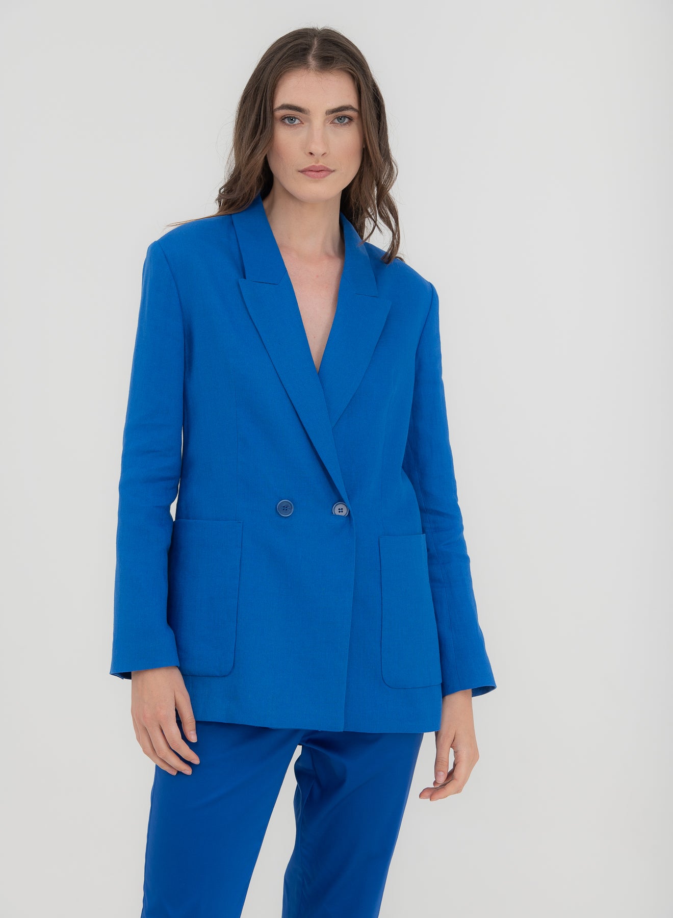 SHADE Italy - Blazer doppiopetto in puro lino