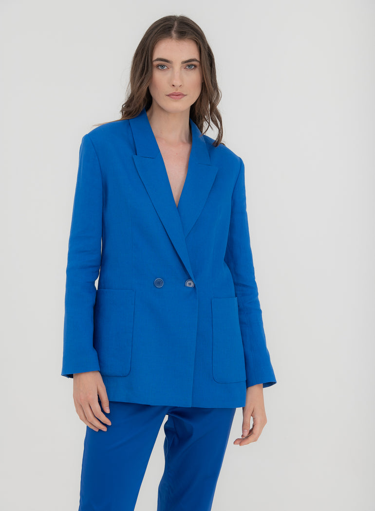 SHADE Italy - Blazer doppiopetto in puro lino
