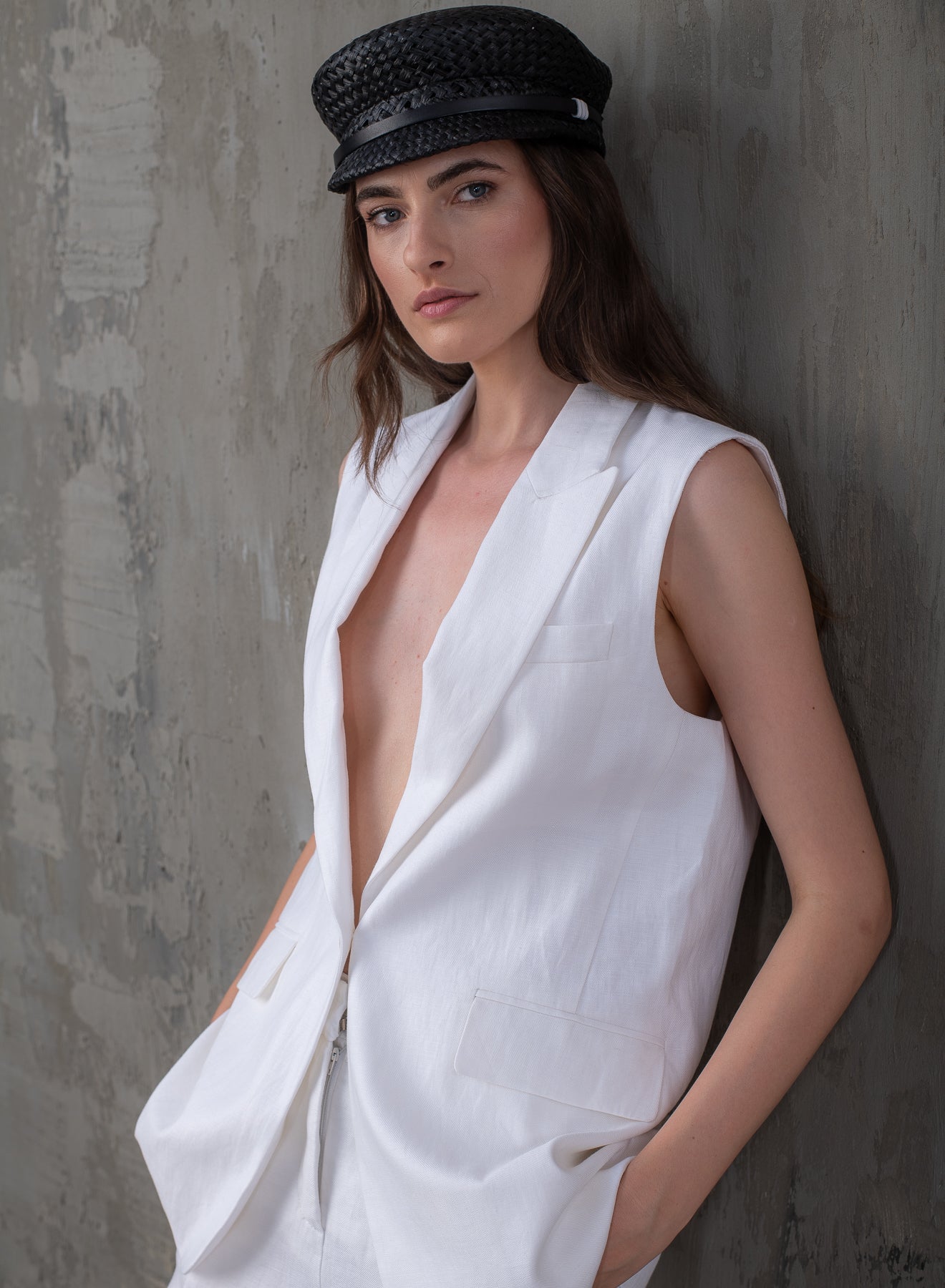 SHADE Italy - Gilet in puro lino