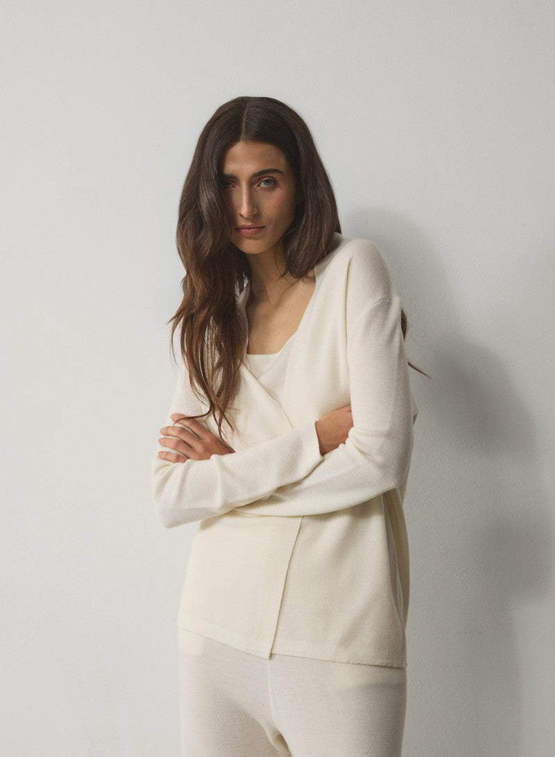 CARDIGAN SUPERFINE MERINO WOOL