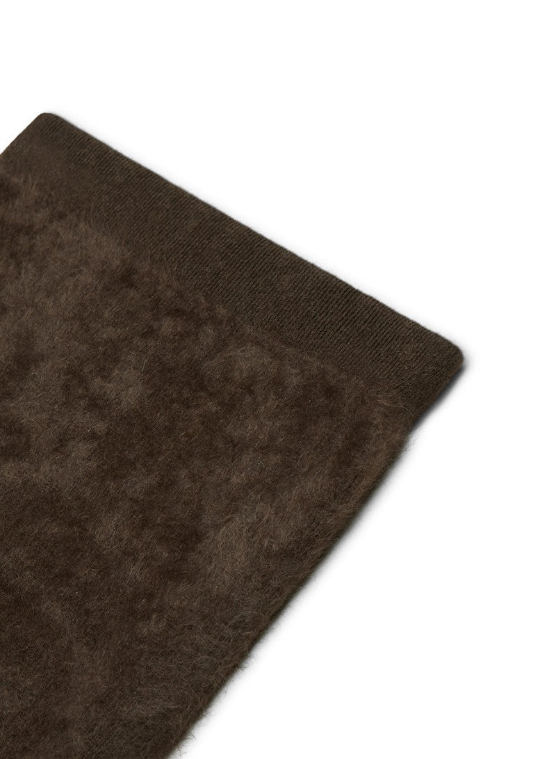 GONNA MISTO CASHMERE A PELO LUNGO