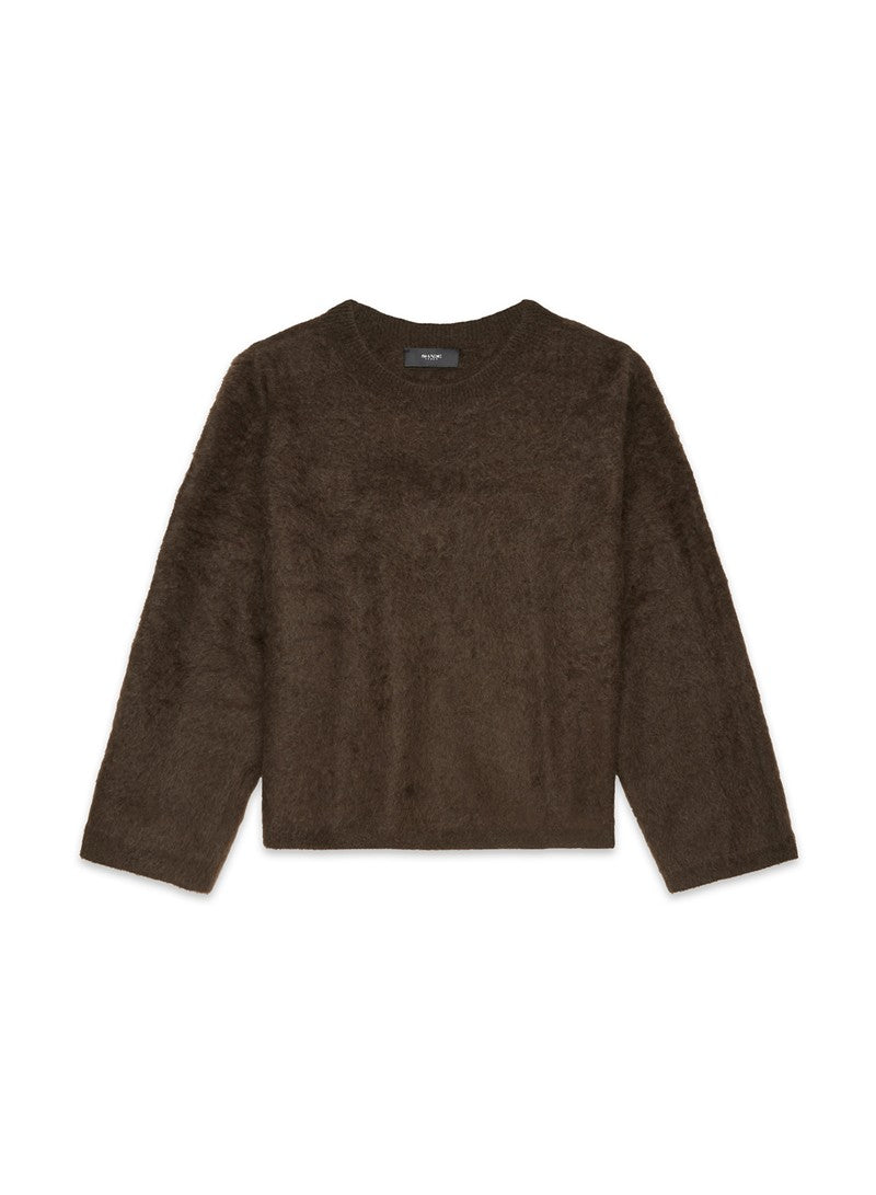 GIROCOLLO MISTO CASHMERE PELO LUNGO