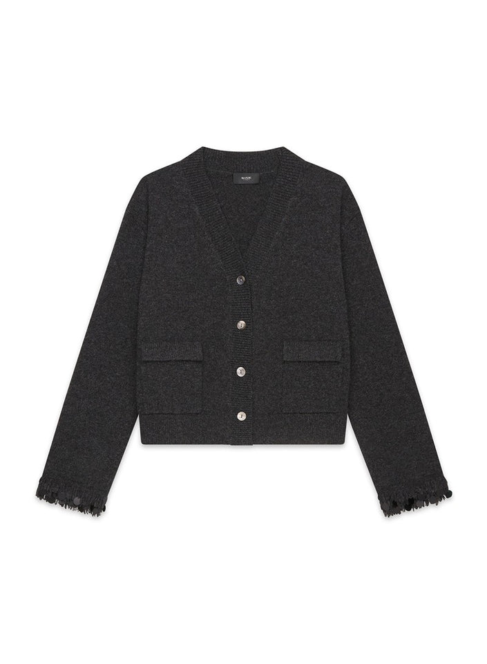 CARDIGAN FRANGE E PAILLETTES