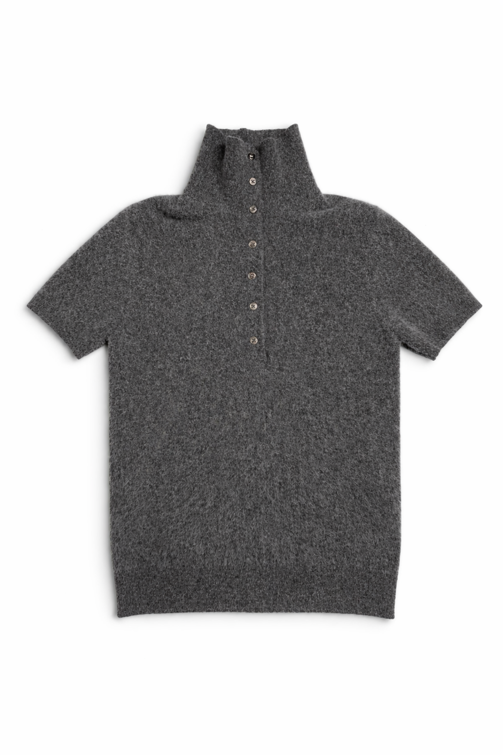 Polo in maglia effetto brushed