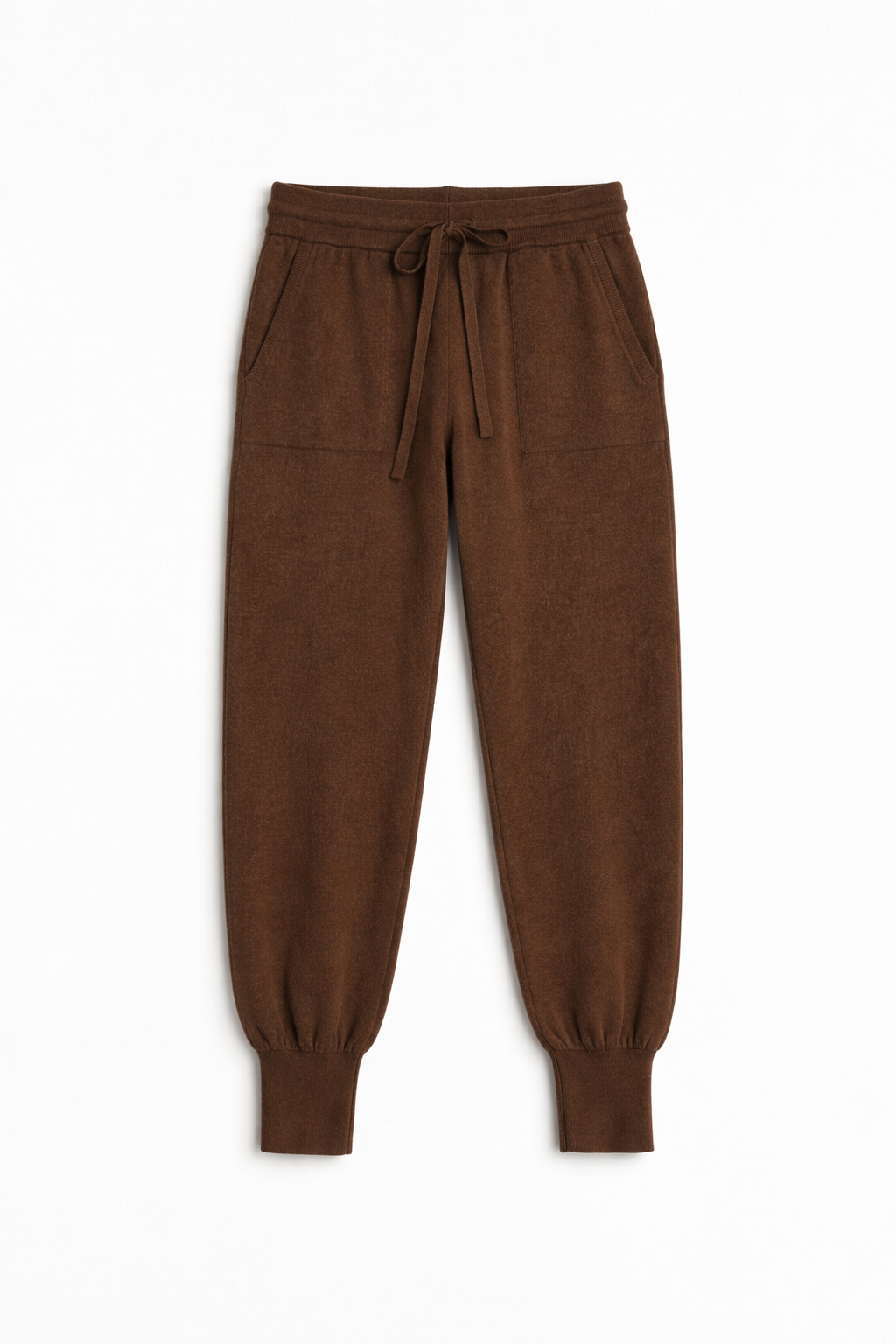 Jogger in Maglia con Tasche