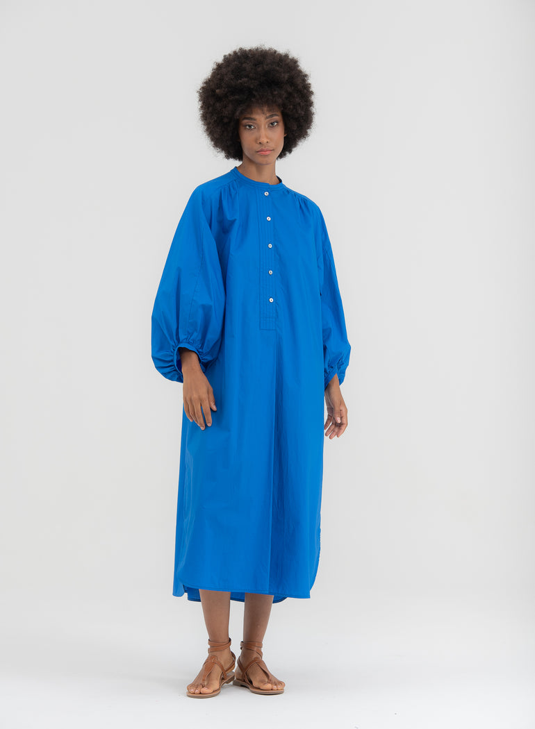 SHADE Italy - Abito in puro cotone collo coreana