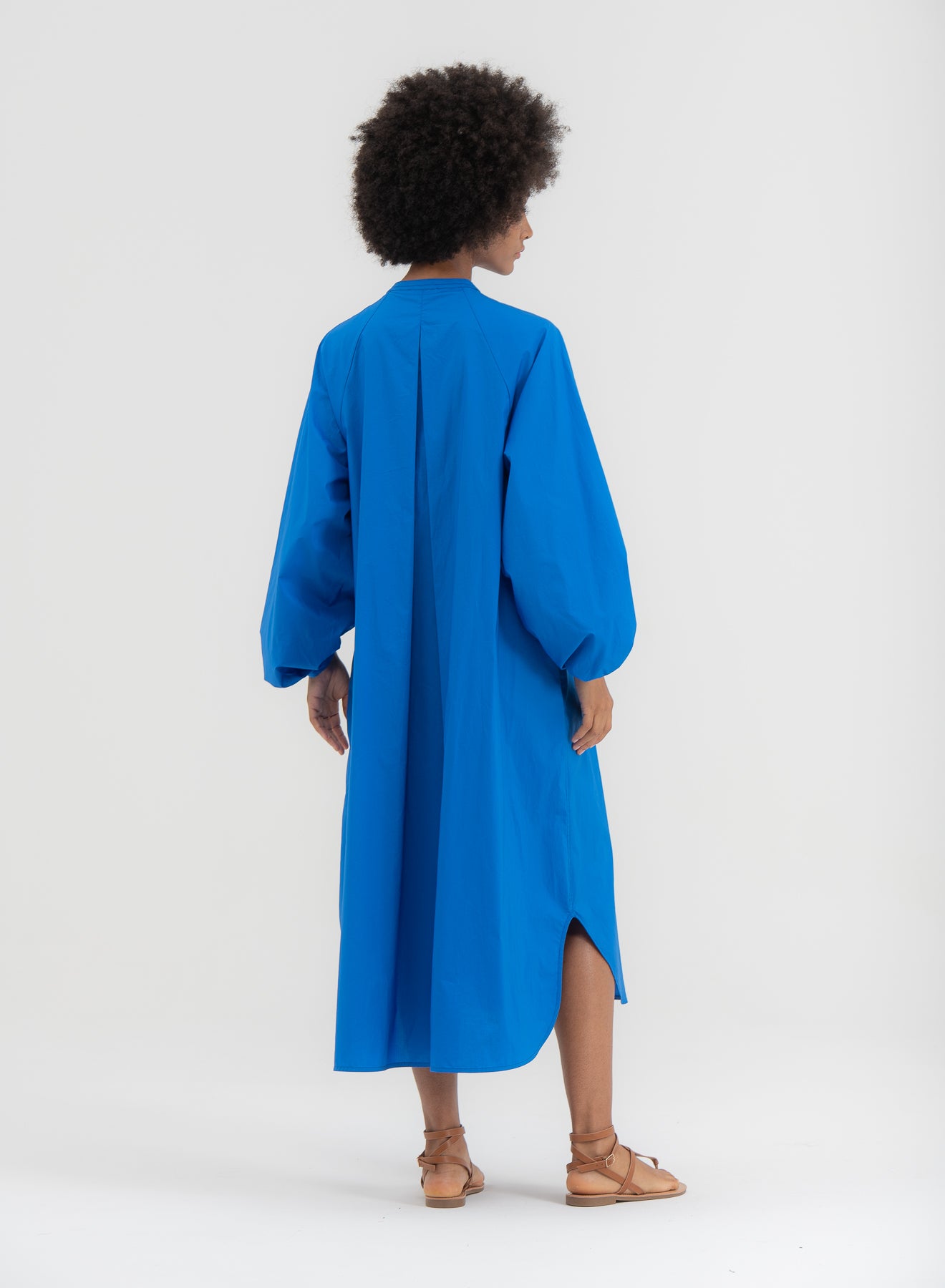 SHADE Italy - Abito in puro cotone collo coreana