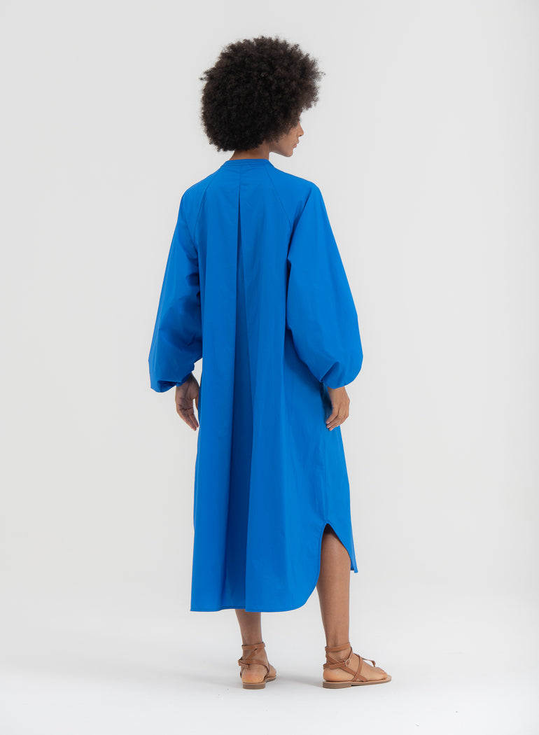 SHADE Italy - Abito in puro cotone collo coreana