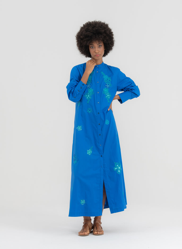 SHADE Italy - Chemisier in puro cotone con ricamo