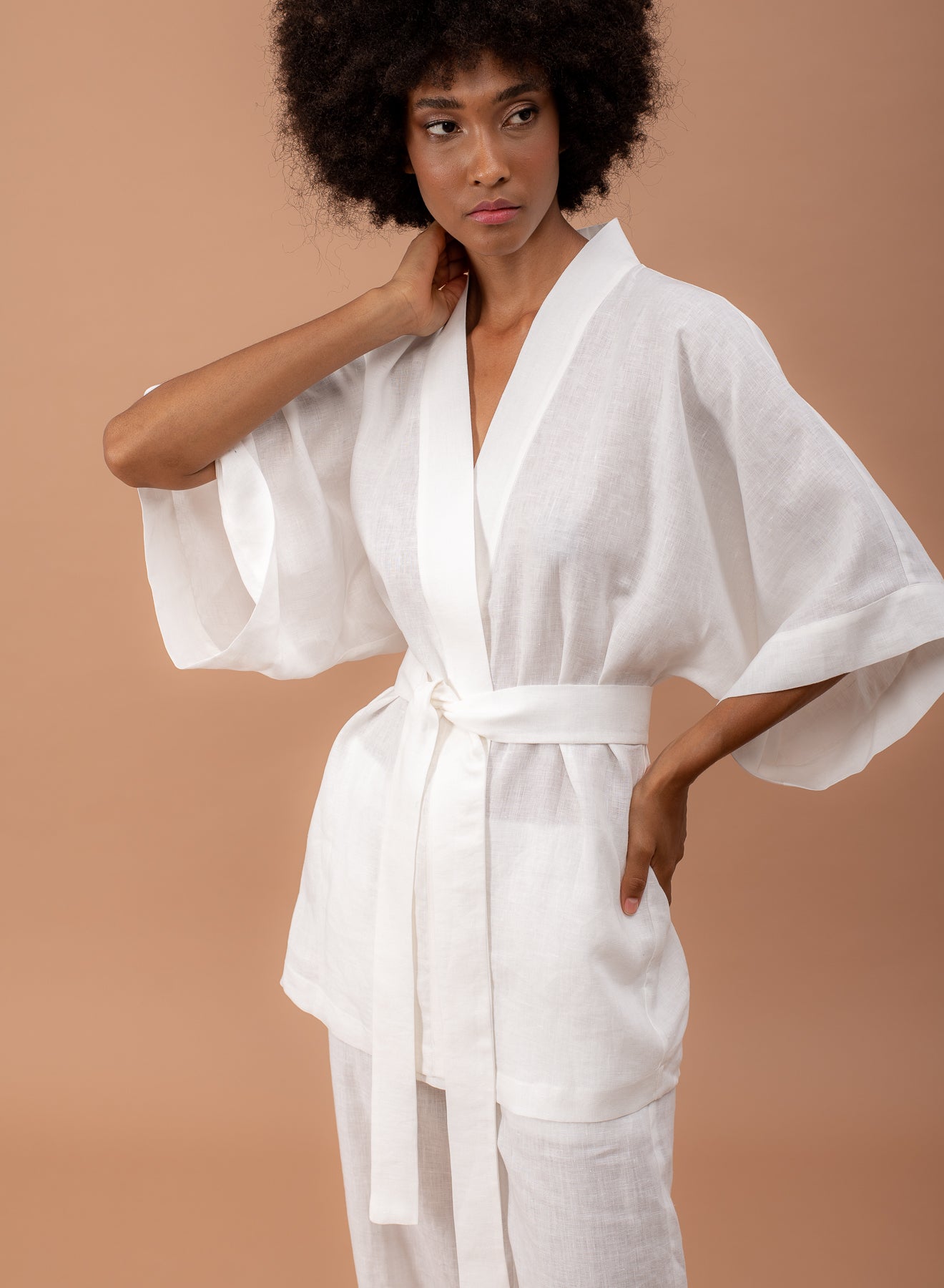 SHADE Italy - Kimono corto in puro lino