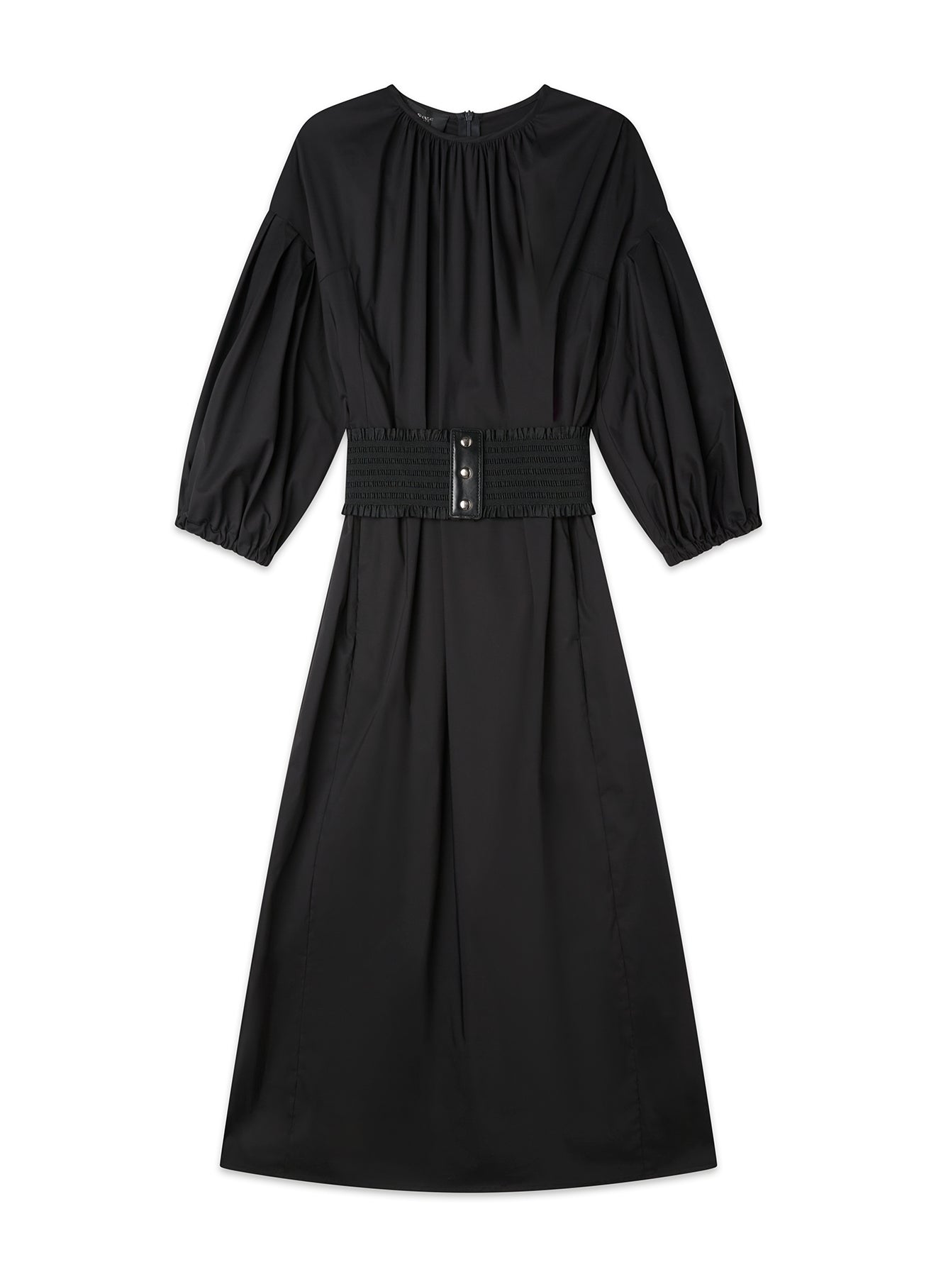 Abito midi con cintura elastica