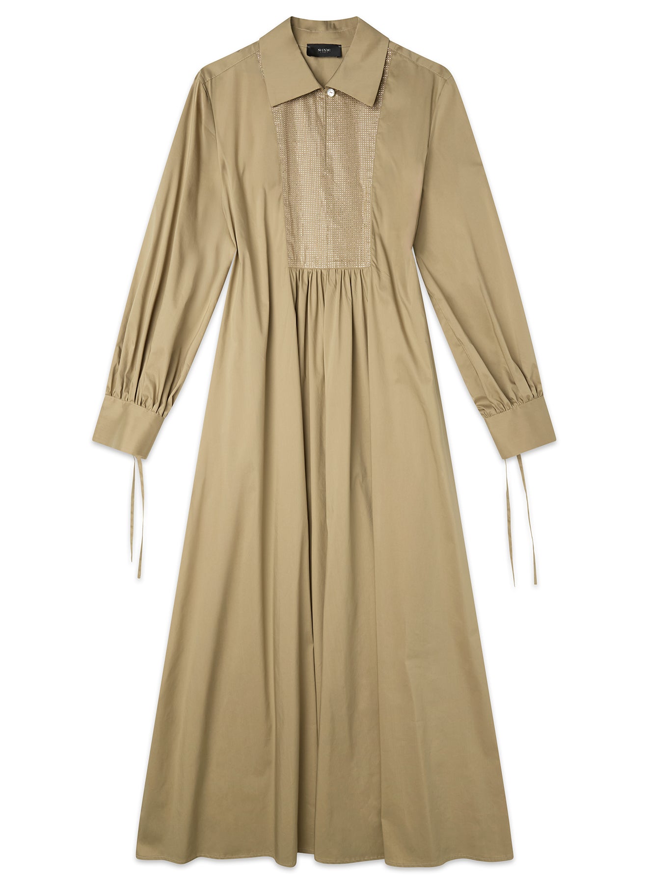 Abito Lungo con plastron luminoso