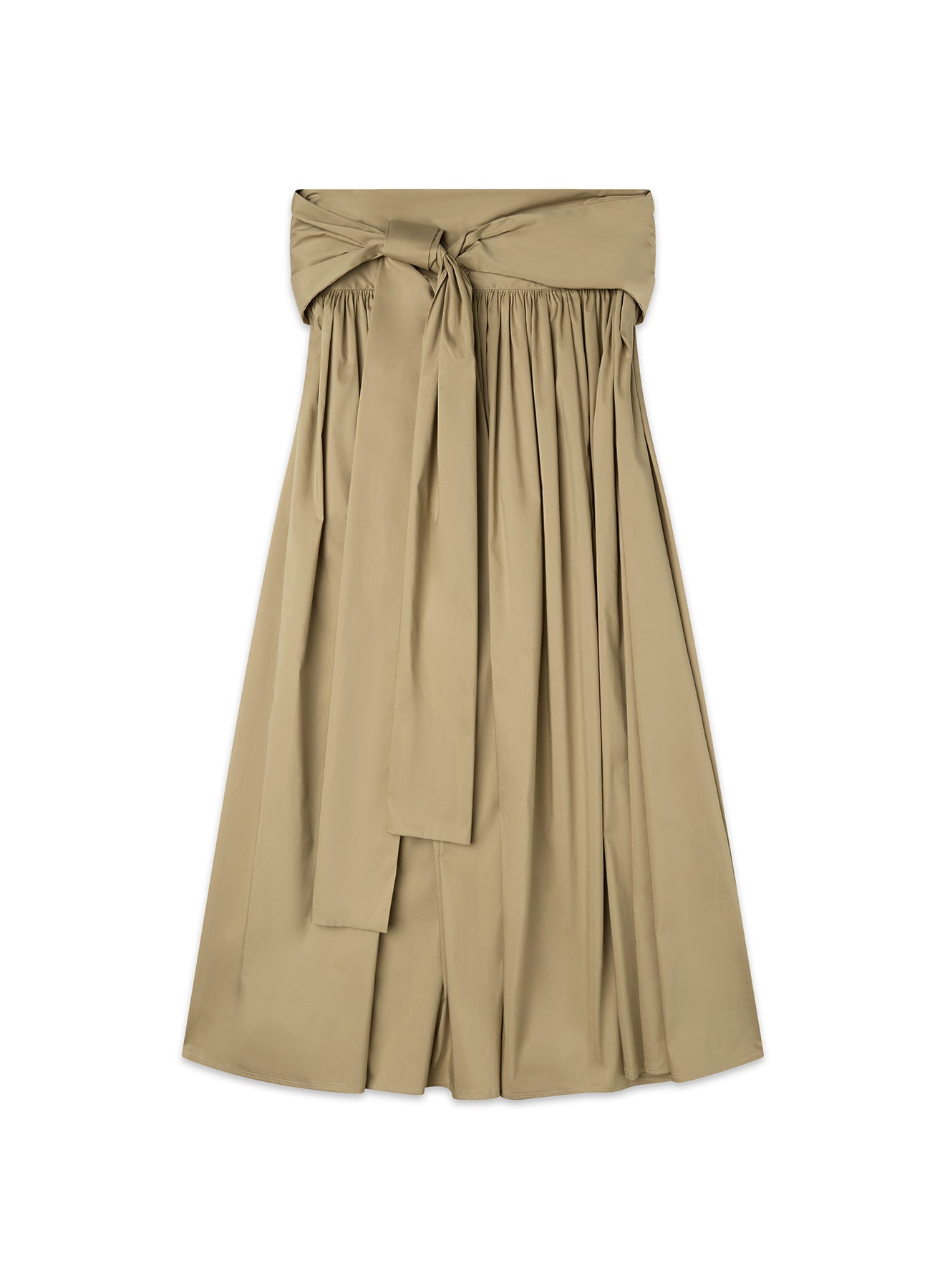 Gonna ampia con fusciacca a fiocco