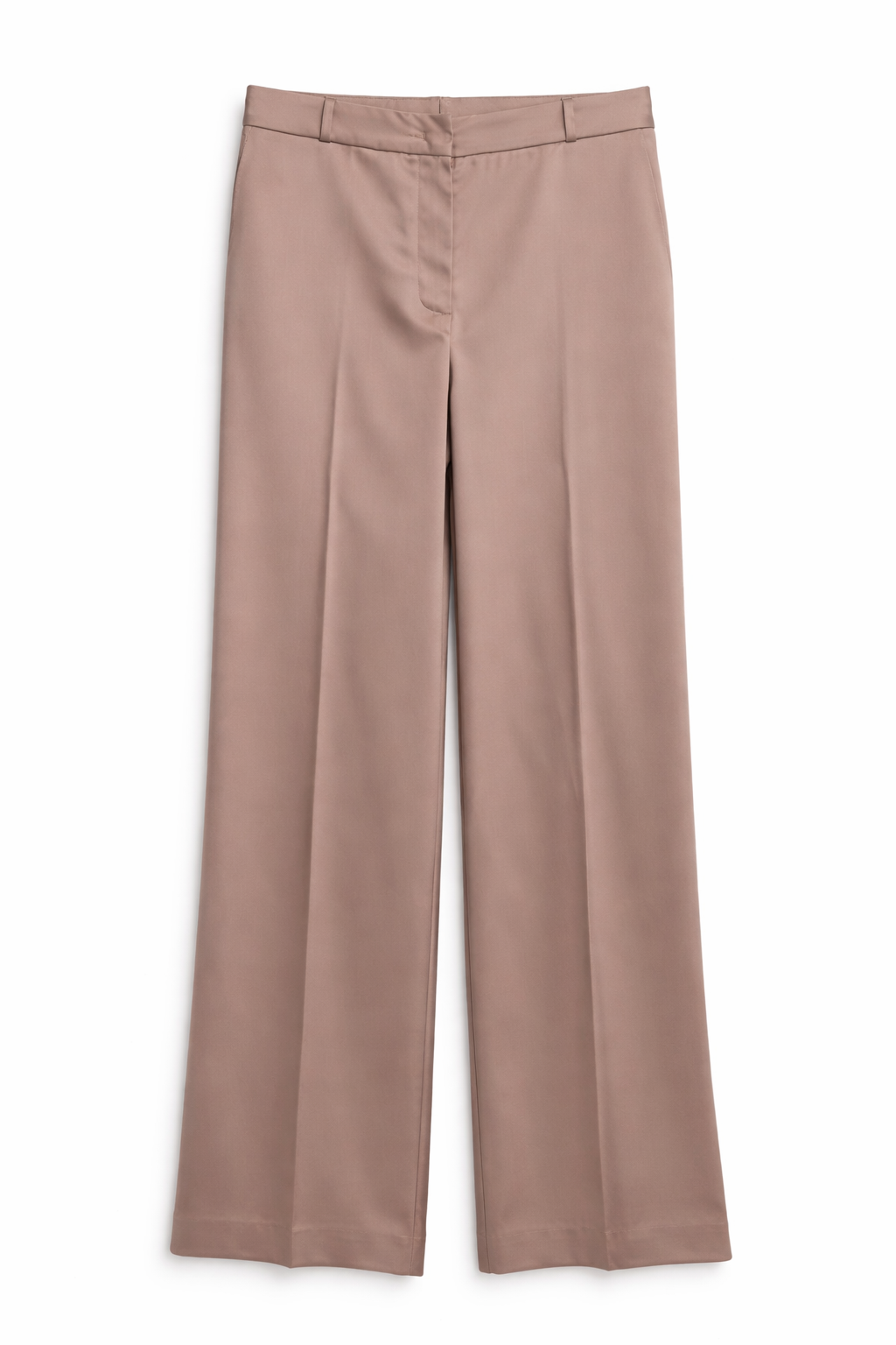 Pantalone dritto in raso
