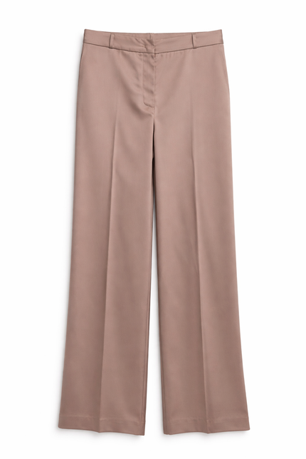 Pantalone dritto in raso