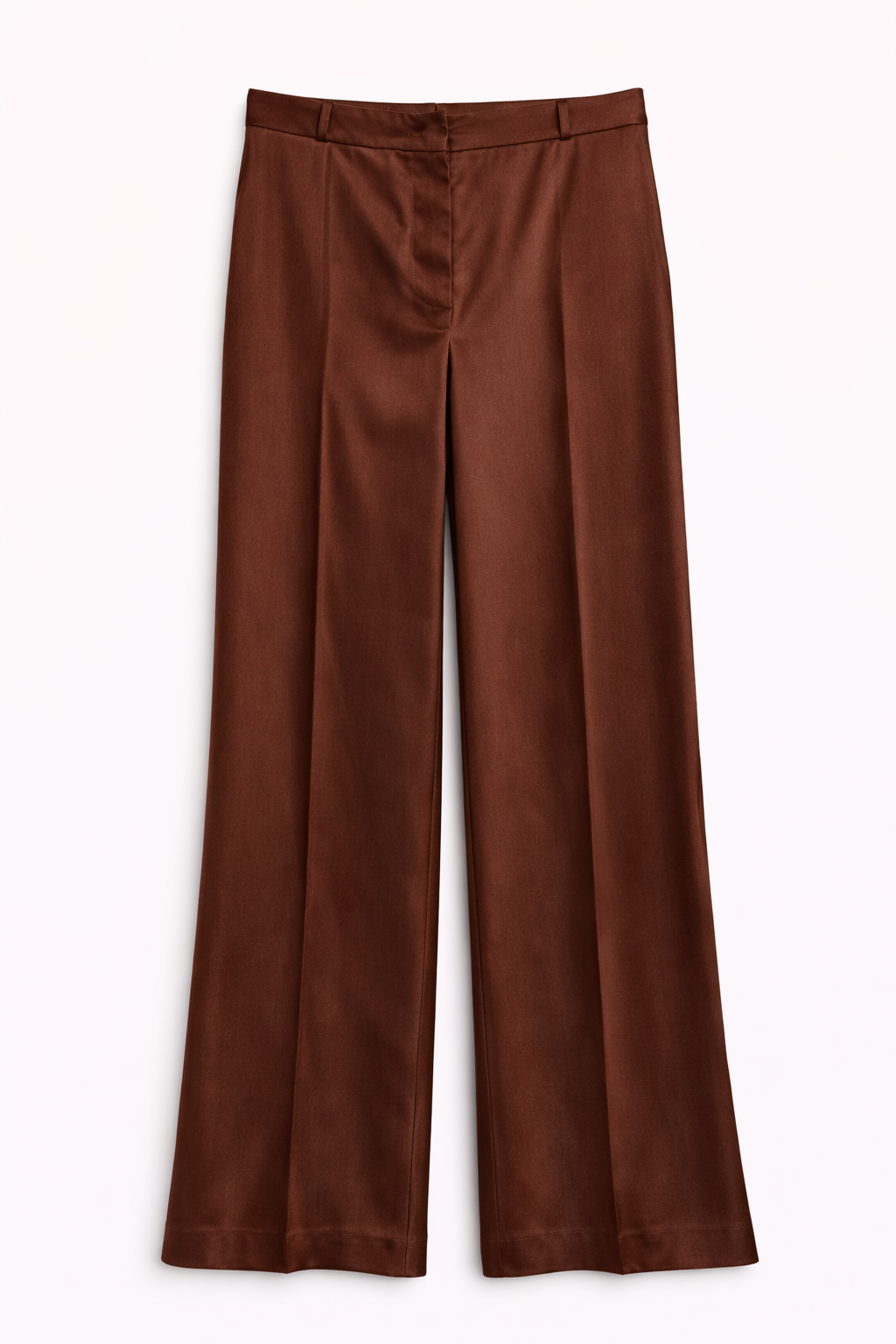 Pantalone dritto in raso