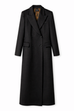 Cappotto lungo doppiopetto in lana e cashmere