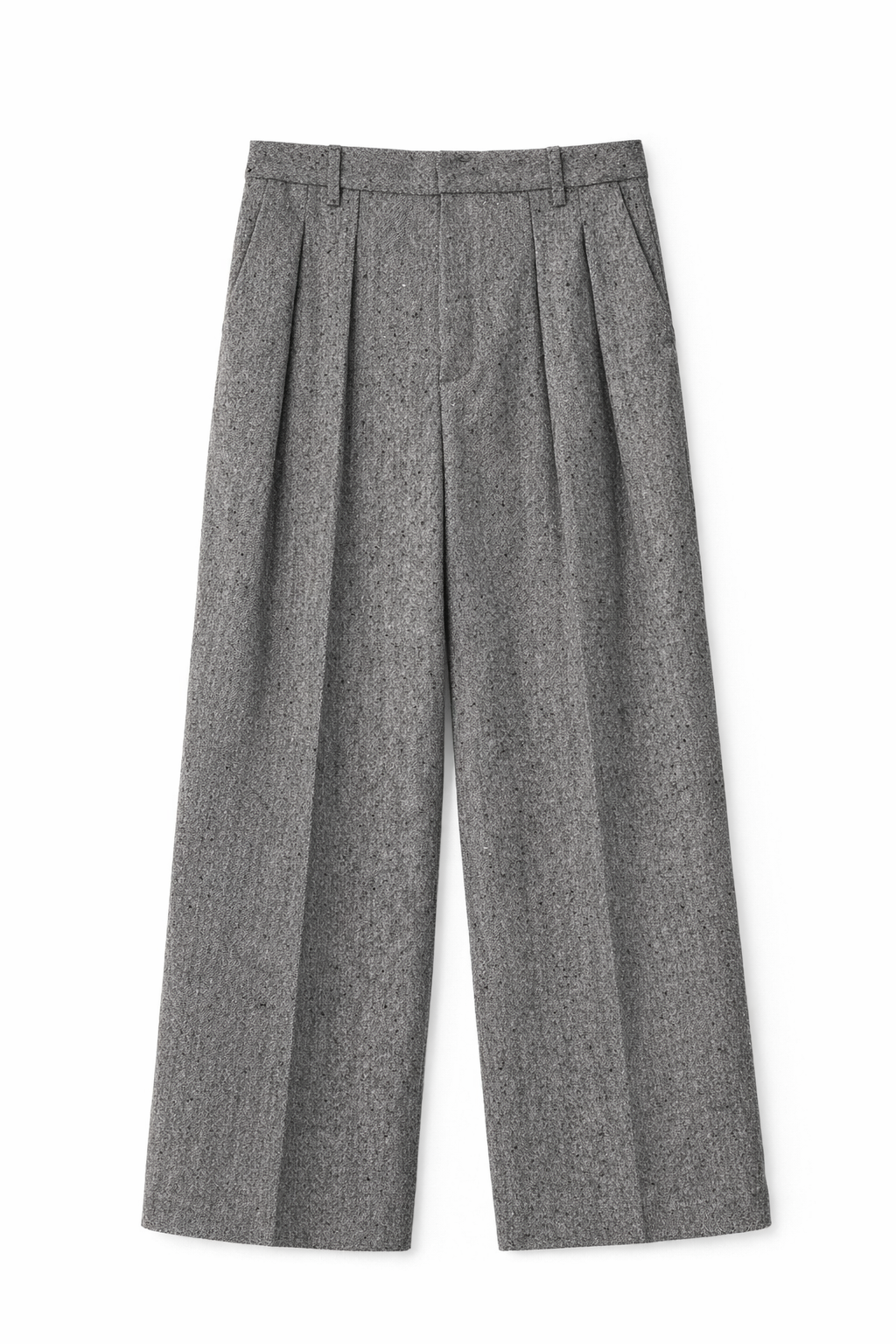Pantalone palazzo con strass