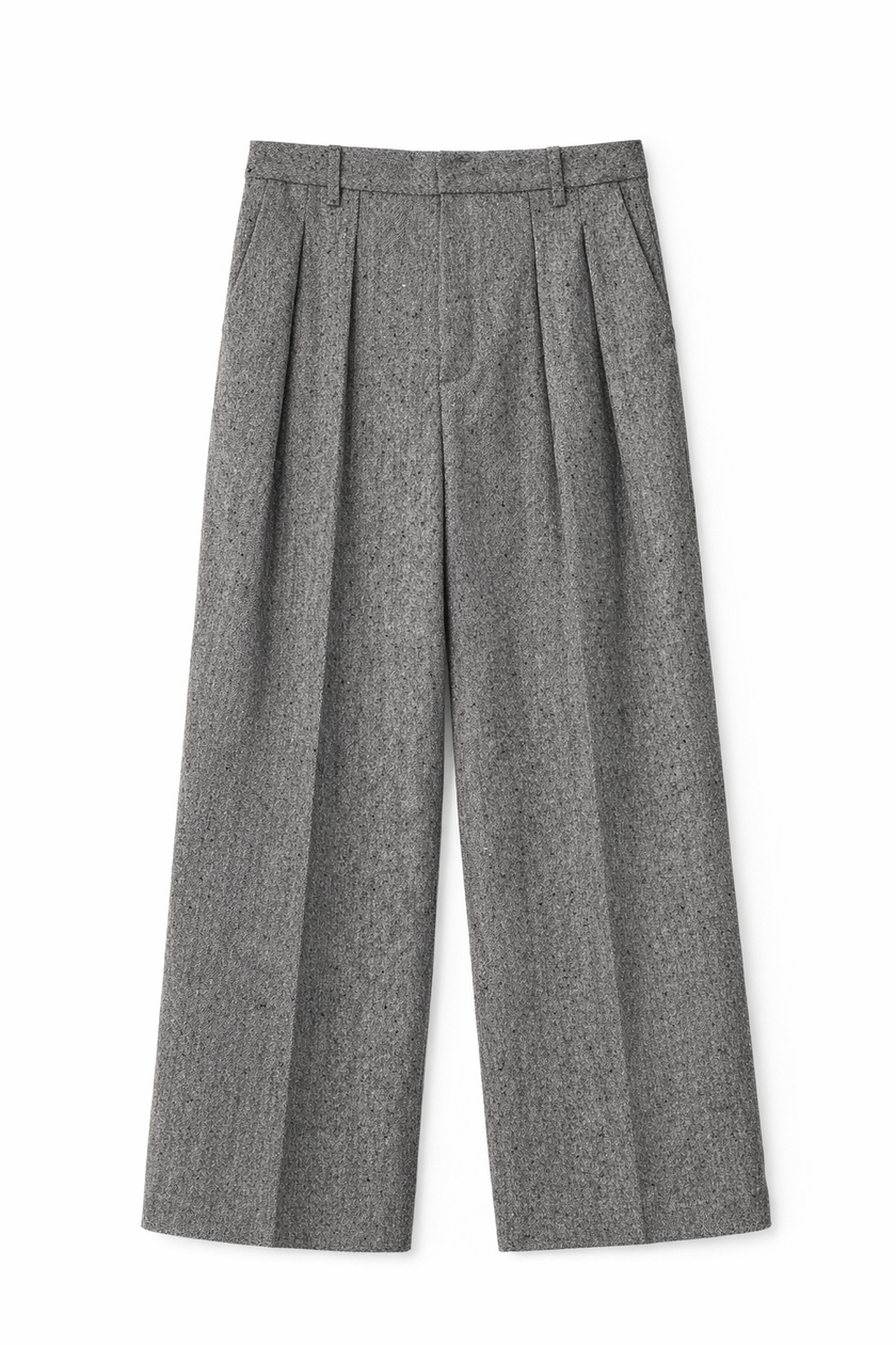 Pantalone palazzo con strass