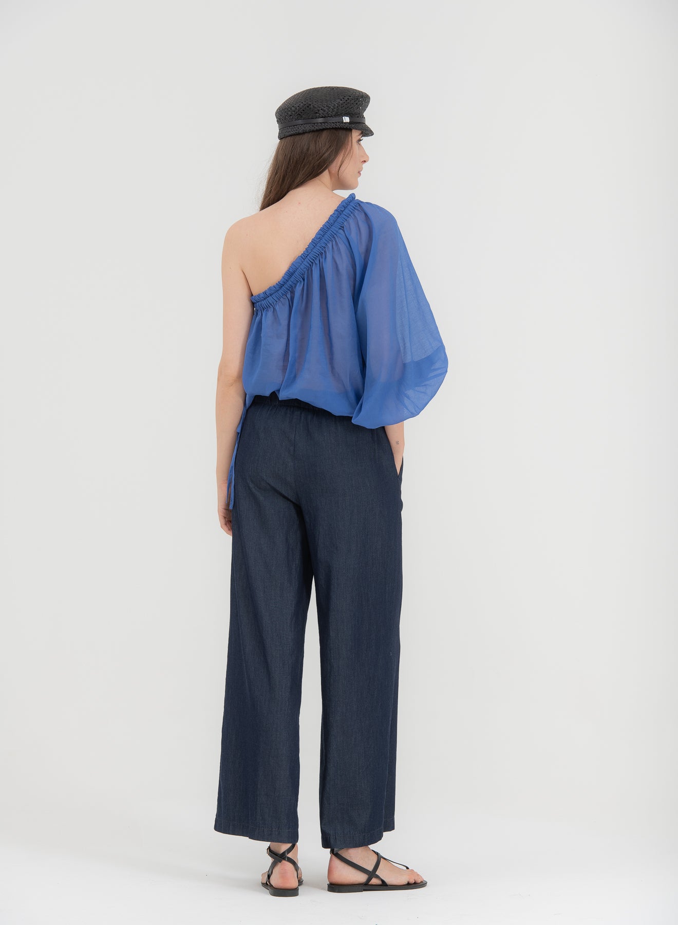 SHADE Italy - Pantalone dritto in chambrey