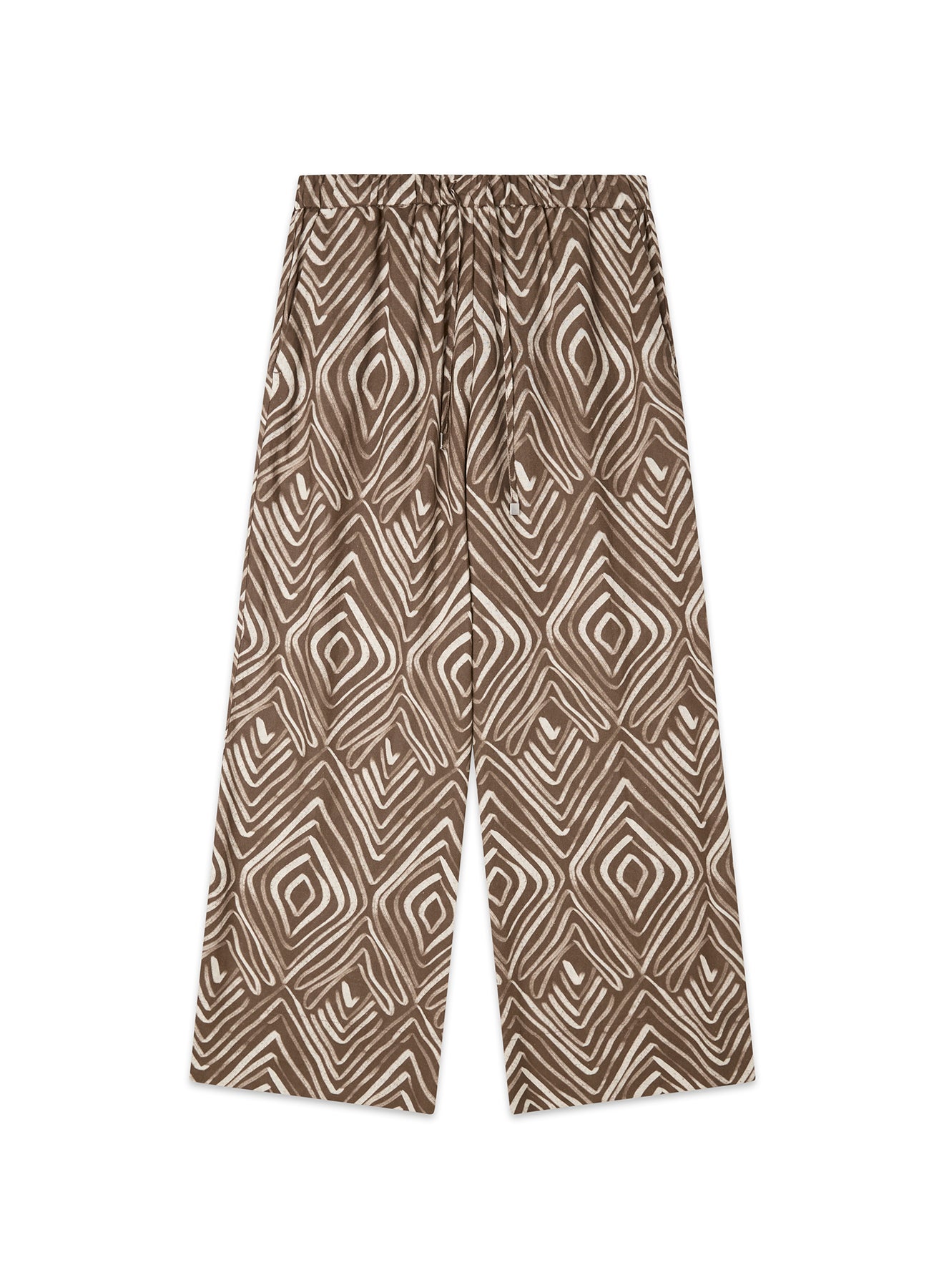 Pantalone morbido in lino e viscosa