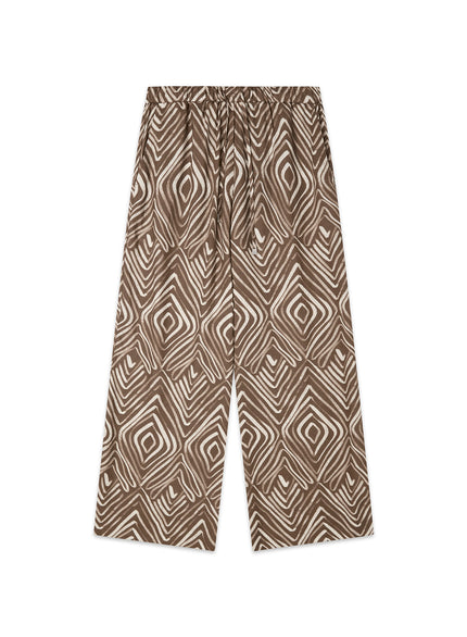 Pantalone morbido in lino e viscosa