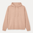 Felpa Oversize in Pura Lana con Cappuccio