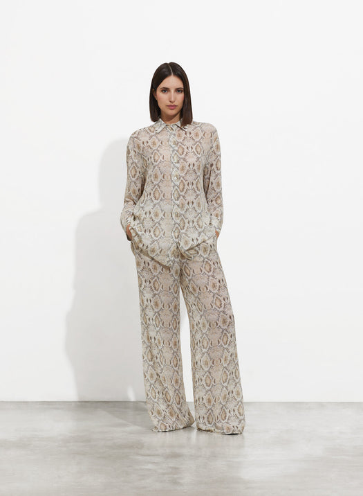 Animal Print Fire Shirt Women's Clothing SHADE Italy – Shade Italy