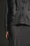Cardigan con ricami gioiello