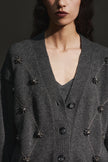 Cardigan con ricami gioiello