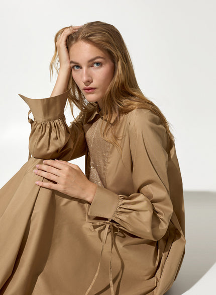 Abito Lungo con plastron luminoso